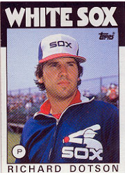 1986 Topps Baseball Cards      612     Richard Dotson